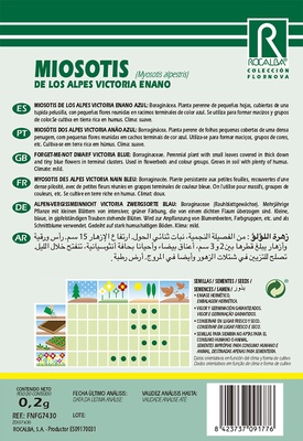 Semilla Miosotis de los Alpes Victoria Enano Azul