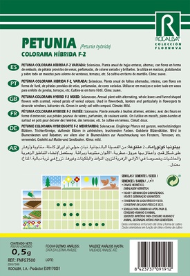 Semilla Petunia Colorama Hib.f-2, Variada
