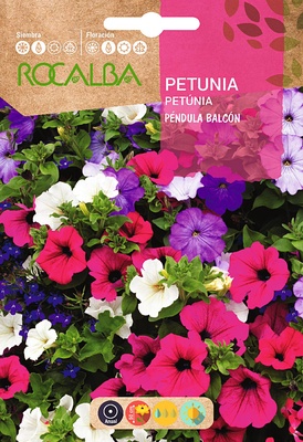 Semilla Petunia Pendula Balcon, Variada