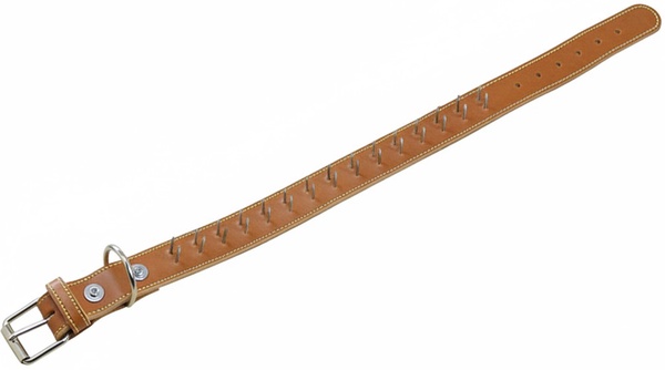 Collar Cuero/serraje Clavos 80 x 4 cm.