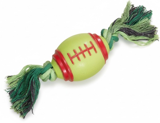 Mordedor Algodon 28cm+pelota Caucho 8cm