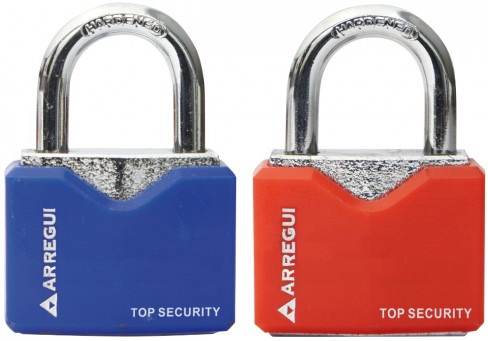 2 Candados acero Rojo / Azul 30mm