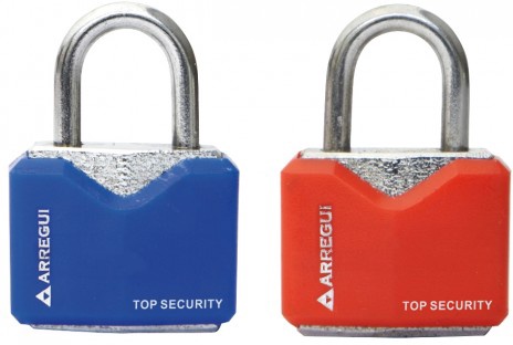 Candado Acero Rojo / Azul 20mm Candado Acero Rojo / Azul 20mm