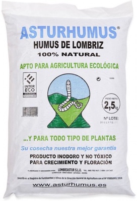 Humus de Lombriz Asturhumus 2,5 Kg