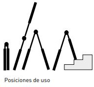 Escalera Telescopica de Tijera Extensible Hierro-aluminio 8 + 8