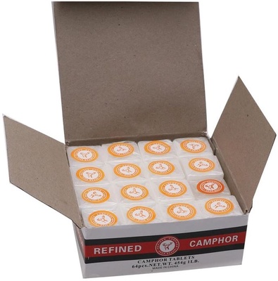 Alcanfor Sintetico Bloque de 4 Pastillas