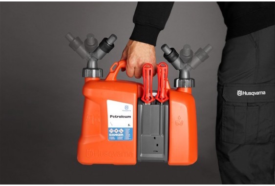 Bidon Combustible Combi Can Husqvarna Antiderrame 5 litros + 2,5 litros