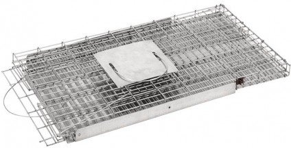 Cesto de Gatos Plegable Galvanizado