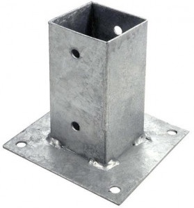 Anclaje Poste Cuadrado Madera 9x9cm