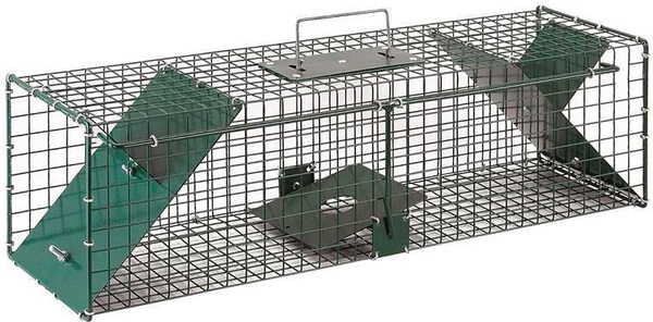 Jaula Ratas de 2 Puertas Oblicuas