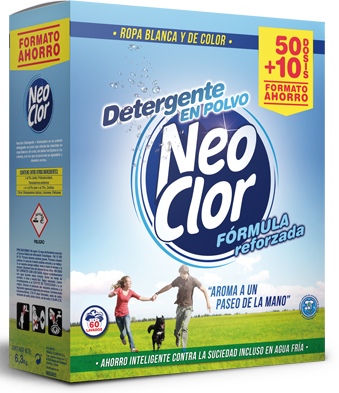 Detergente en Polvo Lavadora Neoclor 50+10 Env 3,75kg Detergente en Polvo Lavadora Neoclor 50+10 Env 3,75kg