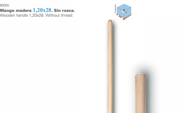 Mango Escoba Barrendero 1.20x28 C/rosca Mango Escoba Barrendero 1.20x28 C/rosca