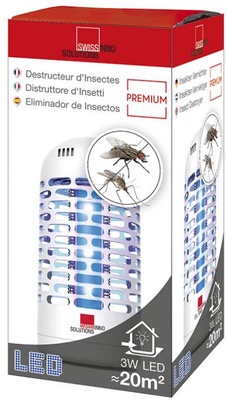 Lampara Mata Insectos Moscas y Mosquitos Led 3 Watt