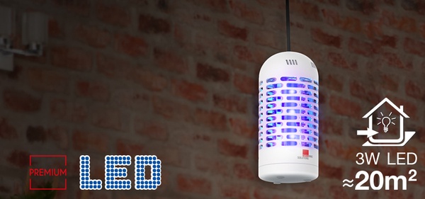 Lampara Mata Insectos Moscas y Mosquitos Led 3 Watt