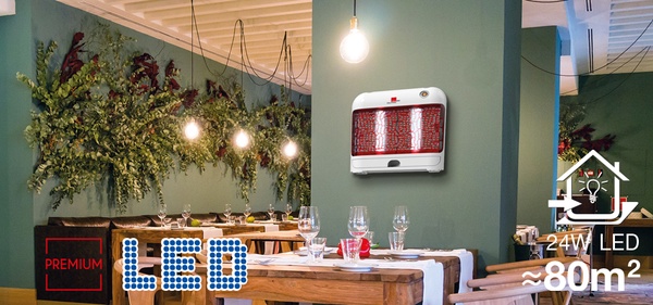 Lampara Mata Insectos Moscas y Mosquitos Led 24 Watt