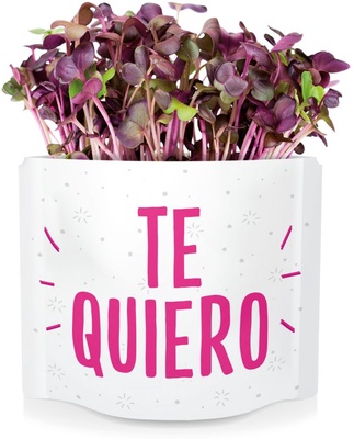 Postal Te Quiero -germinados Rabanitos