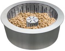 Quemador Pellet acero Inox Doble Capa C/cesta Recoge Cenizas Pb30