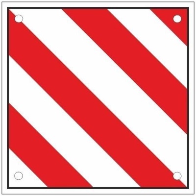 Placa Se�alizacion Carga Camiones 50 x 50 cm.