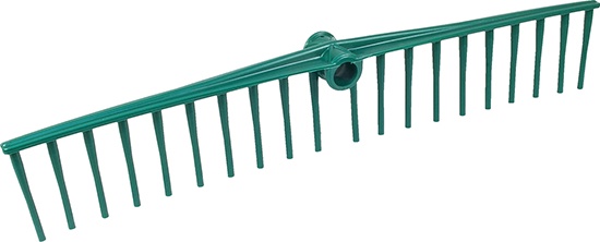 Rastrillo Plastico Verde 20 Puas Rectas 
