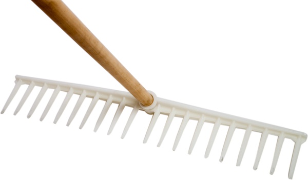 Rastrillo Plastico Blanco 20 Recto Extrafuerte Rastrillo Plastico Blanco 20 Recto Extrafuerte