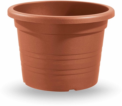 Maceta Cilindro Plastico Terracota 45cm