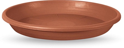 Plato Cilindro Plastico Marron 42cm