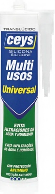 Silicona Universal Ceys Translucido Cartucho 280 ml