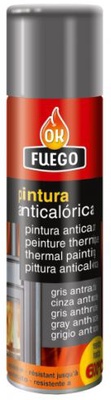 Pintura Anticalorica 600º 400 ml Gris Ok Fuego Pintura Anticalorica 600º 400 ml Gris Ok Fuego