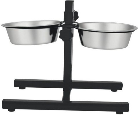 Comedero Perros Doble con Soporte l