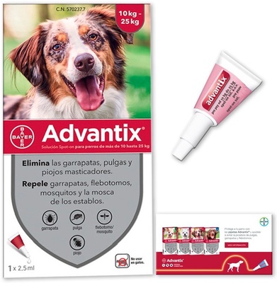 Advantix Pipetas Antiparasitarias para Perros 10-25kg