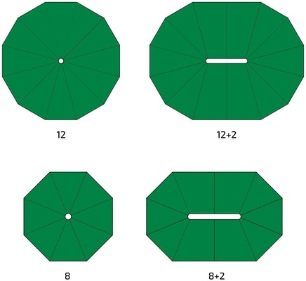 Pajarera Modular 12+2 Lados