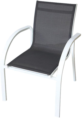 Conjunto Mesa Jardin Acero + 6 Sillas Modelo Ibiza