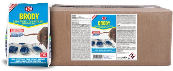 Raticida Brody Cebo Fresco Envase 500gr