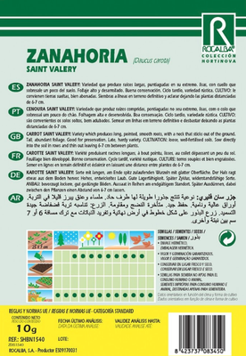 Semilla Zanahoria Saint Valery