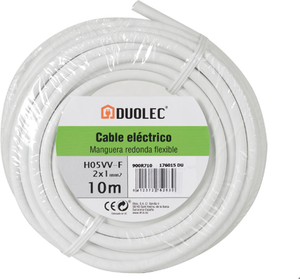 Cable Electriico Manguera Redondo  3x1,5 10m Bl Duolec