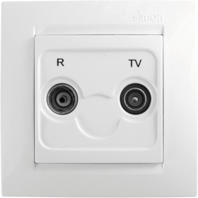 Toma Tv Intermedia Empotrable Serie Simon 15