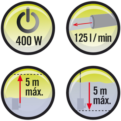 Bomba agua Achique Lista Hidrosub As-125