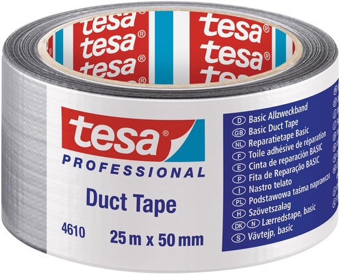 Cinta Americana Tesa Gris Basic 50mm 25 Metros Cinta Americana Tesa Gris Basic 50mm 25 Metros