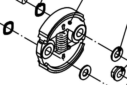 Embrague Desbrozadora Bc415