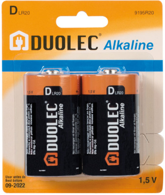 Pila Alcalina D - Lr20 Bl.2
