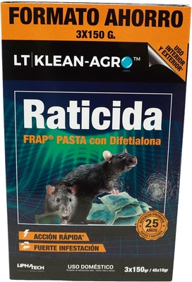 Raticida Klean Agro Pasta Fresca 450 gr