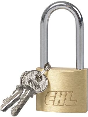 Candado Laton Arco Alto 25 mm.