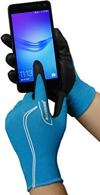 Guante Jardin Ni�os Adolescente Maxteen Azul Talla 10-12 A�os