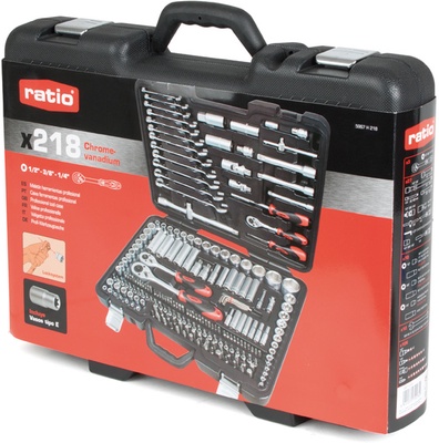 Malet�n Llaves de Vaso 218 Piezas Ratio