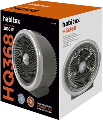 Calefactor ventilador dise�o avion Cer�mico Habitex Hq368 2000w