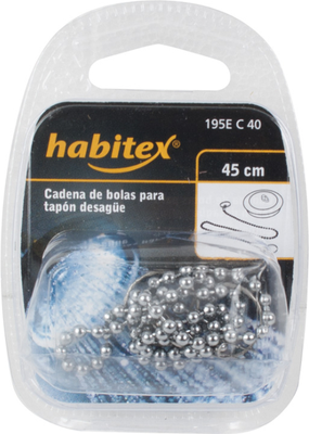 Cadena Tapon Lavabo 40cm