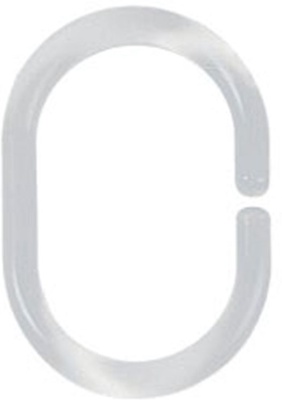 12 Anillas Blancas Cortina Baño 12 Anillas Blancas Cortina Baño