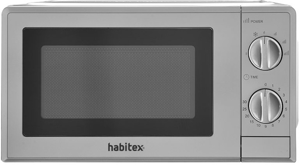 Microondas 20 L.700w Mecanico Cromado Habitex Microondas 20 L.700w Mecanico Cromado Habitex