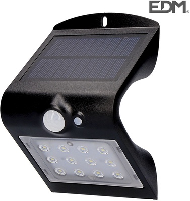 Luz e 1,5w 220 Lumen Recargable con Sensor de Presencia negro