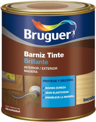 Barniz Tinte Brillante Bruguer Casta�o 0.75l